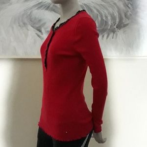 COPY - Tommy Hilfiger Long Sleeves knit Red top size XS